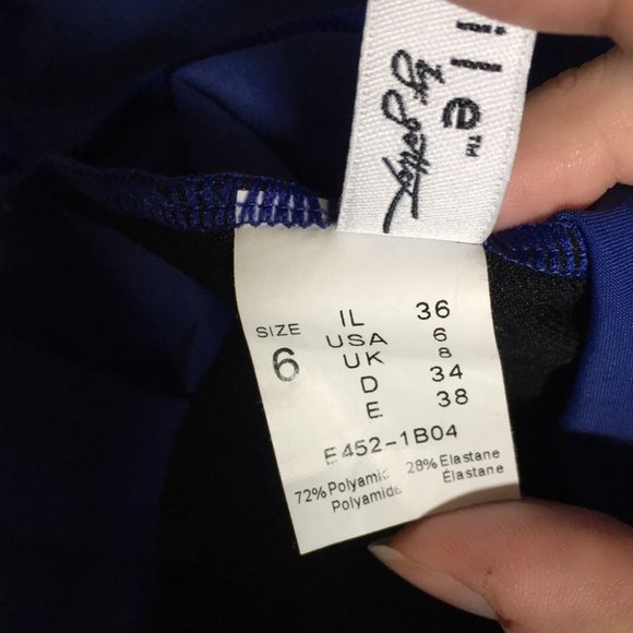 Profile by Gottex Blue Starlet Molded Bra Swim Top Size 6 - Picture 8 of 10